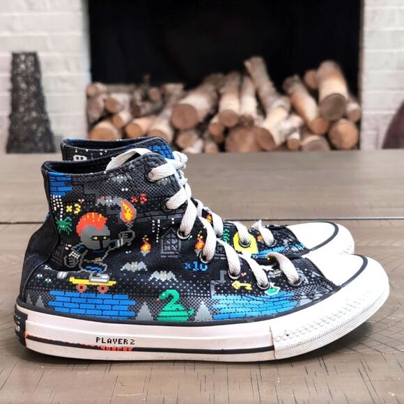 Converse All Star Chuck Taylor Gamer High Top Sneakers Sz 4 - Picture 4 of 12